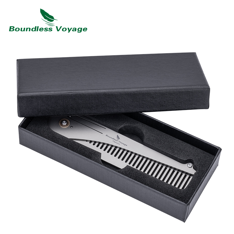Titanium Foldable Comb Ultra L - đánh giá và giá Comb Pocket Titanium