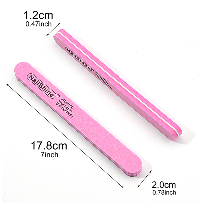 100 Pcs Pink Nail Files Gel Cu - đánh giá và giá Nail File Titanium
