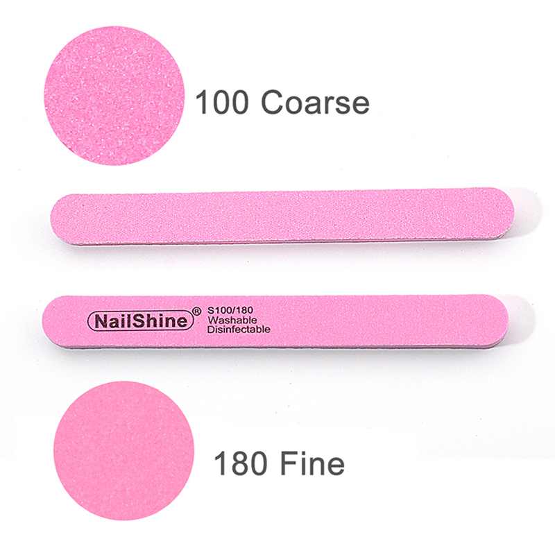 100 Pcs Pink Nail Files Gel Cu - đánh giá và giá Nail File Titanium