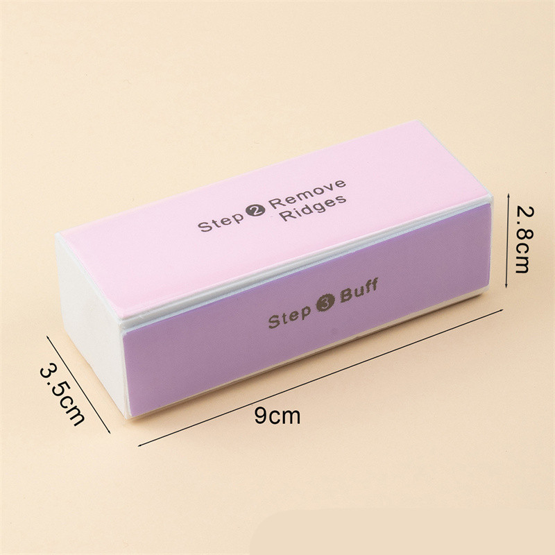 1/12PCS 4 Sides Sponge Nail Bu - đánh giá và giá Nail File Titanium