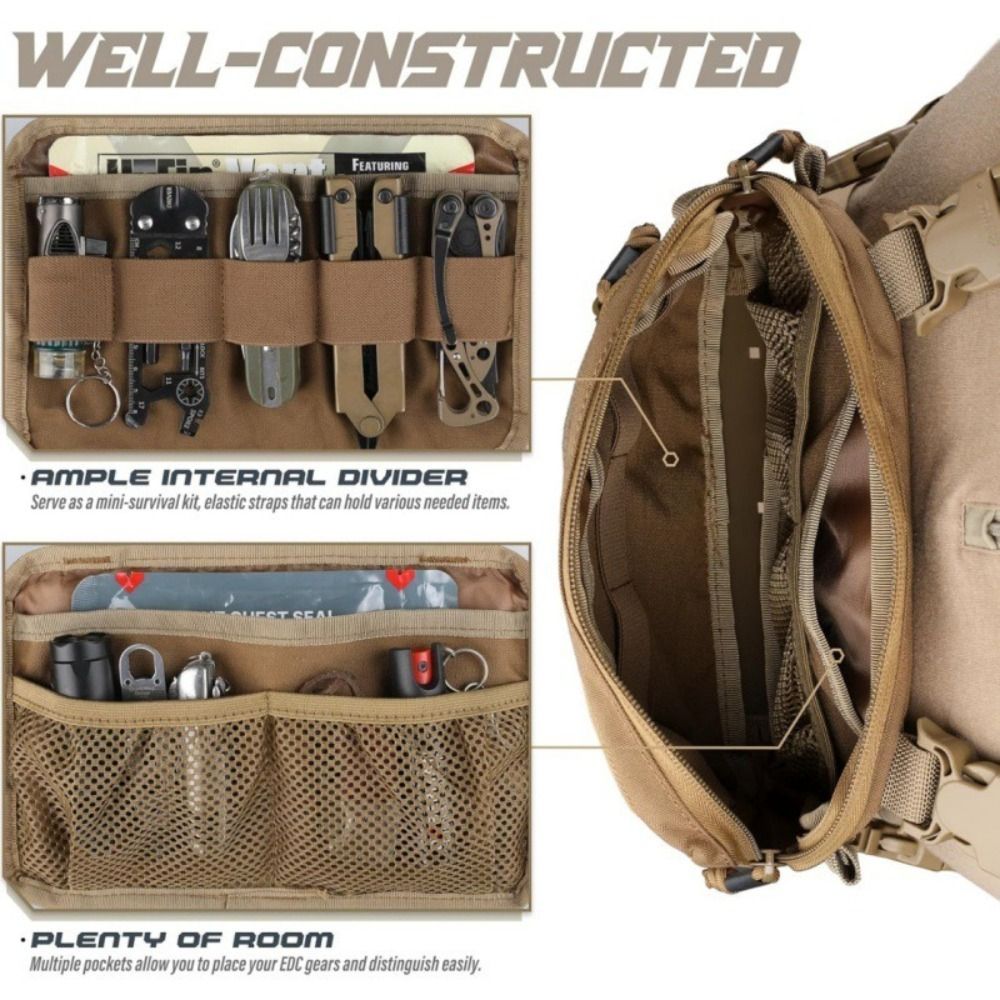 Fashion 1000D Nylon Men Chest  - đánh giá và giá Edc Carry Bag